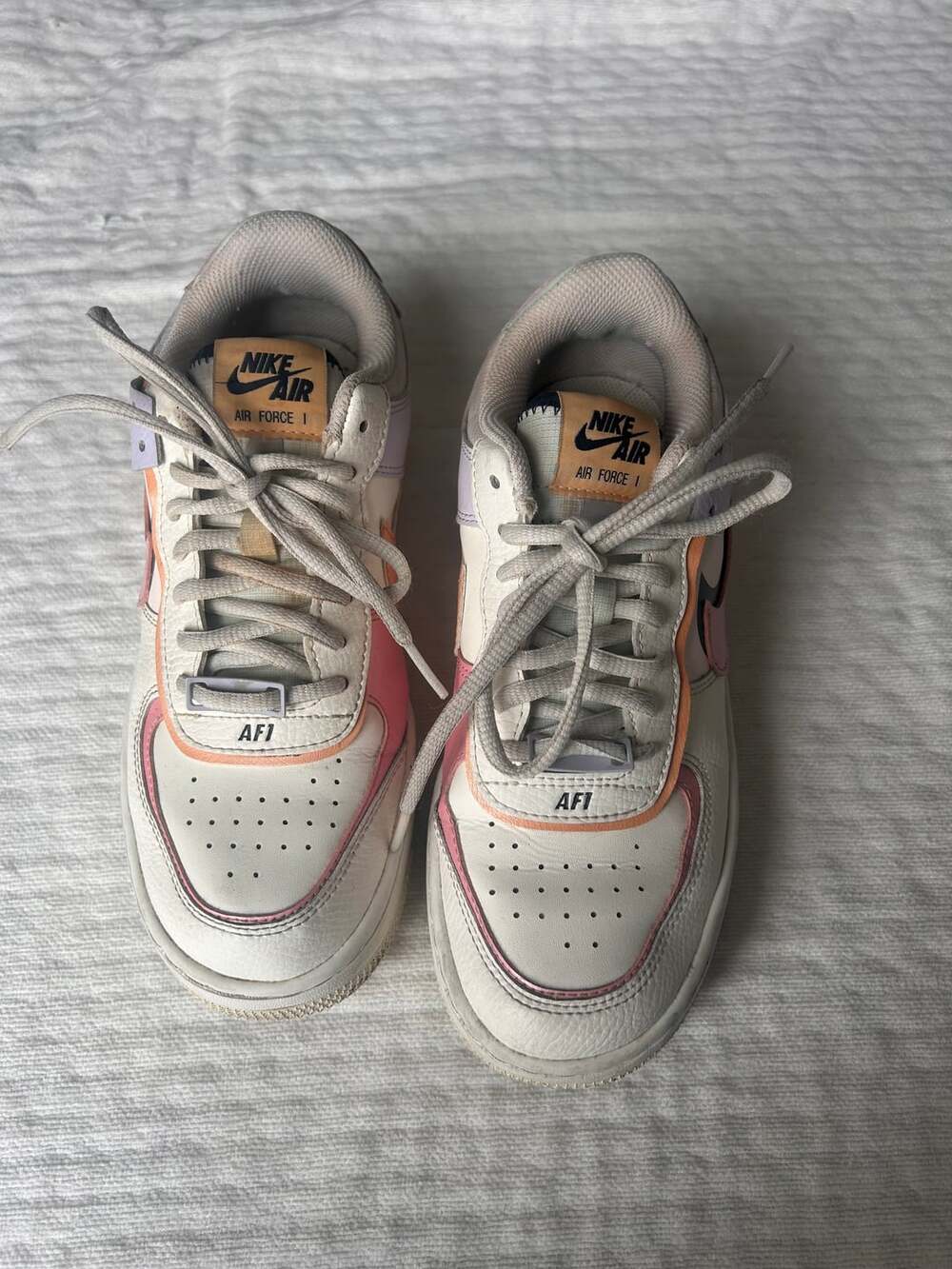 Nike Women's Air Force 1 Shadow Orange Chalk Pink Glaze CI0919-111